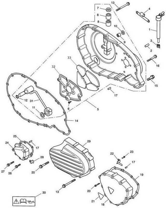 Triumph Speed Master EFI / Carb - Clutch Cover Assembly | T1261500