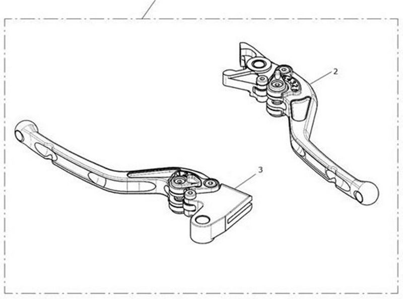 Triumph Thruxton Clutch Lever  Adj  Long. Kit  Std - T2041338 | T2041338