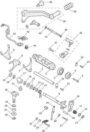 Triumph Gearchange Rod | T2082360
