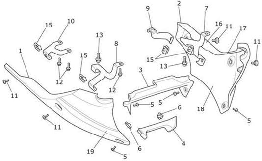 Triumph Panel Bellypan LH | T2303144-CW
