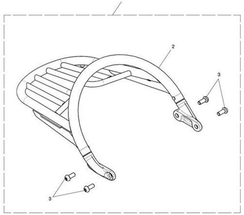 Triumph Grab Rail & Rack Black Triumph Genuine Part – World Of | T2308924