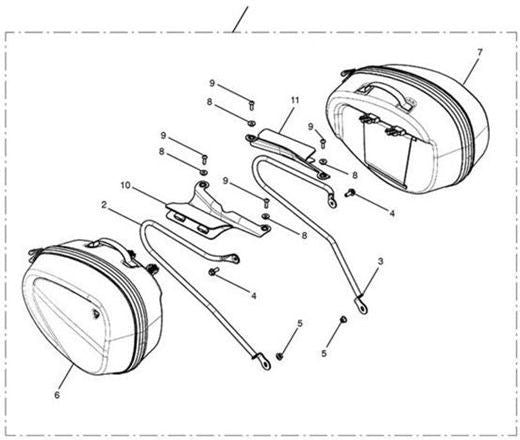 Triumph Thruxton Pannier Rail | T9510399