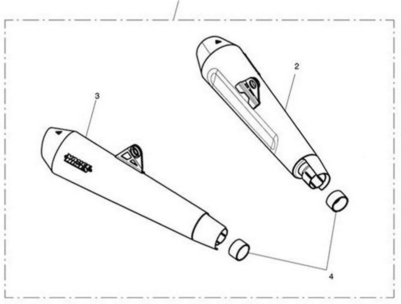Triumph Thruxton Silencer  LH. Motorcycle  KITS  Suspension | T9600522