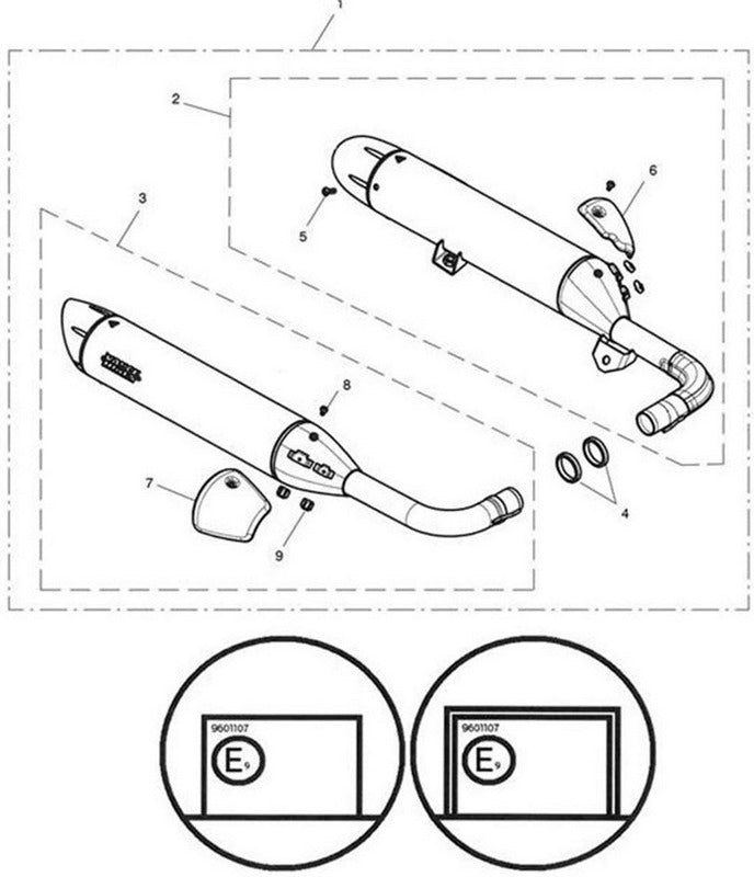 Triumph Heel Guard Silencer RH Chrome | T9600975