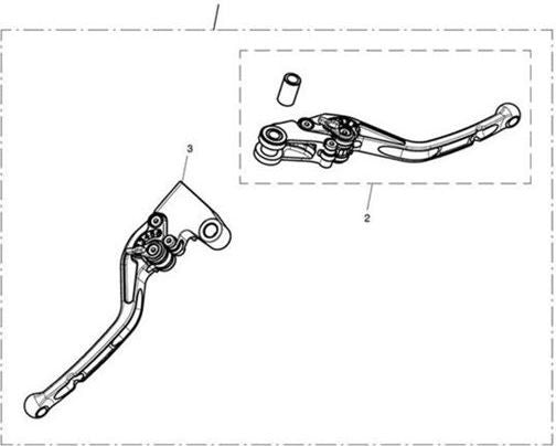 Triumph Brake Lever Machined Adj | T9620074
