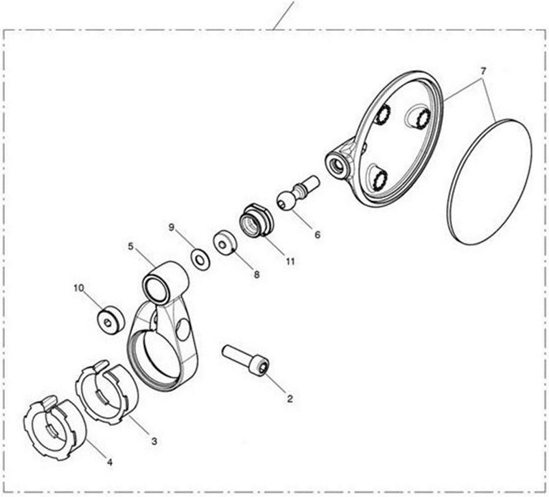Triumph Ball End Cup Mirror 12.8 x | T9638190