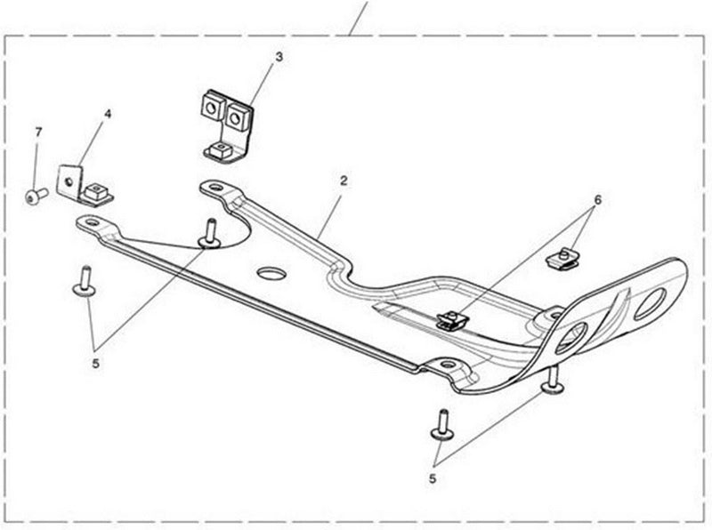 Triumph Bracket Sump Plate LH | T9700370