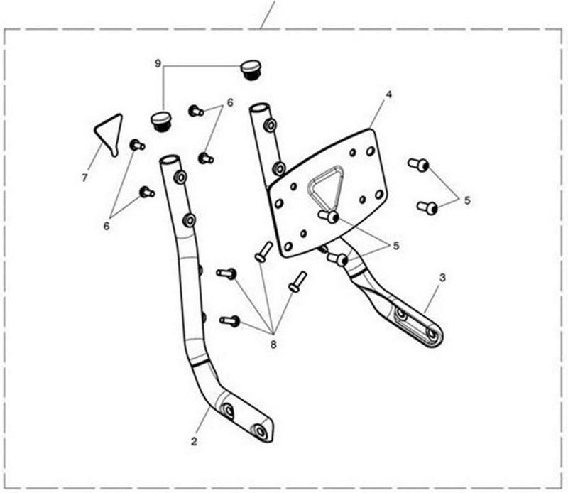 Triumph Bonneville Speedmaster Backrest  Upright  LH  Chrome | T9750805