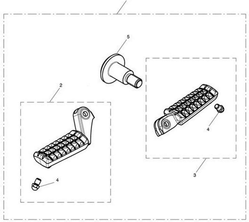 Triumph Bonneville Bobber Footrest  RHF. COMFORT  Front | T9770170