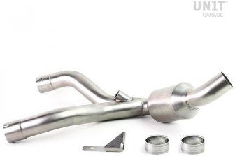 Unitgarage / ユニットガレージ Headpipe without catalitic converter in inox | 1539