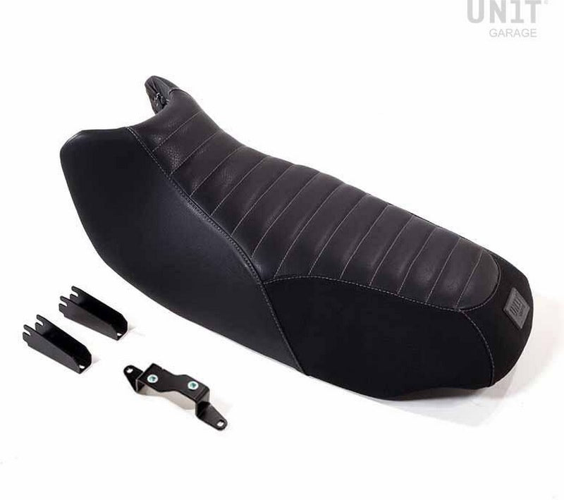Unit Garage / ユニットガレージ シート ブラック レザー キャンバス R850R-R1100R | COD. 1567ブラック+1567T+2304