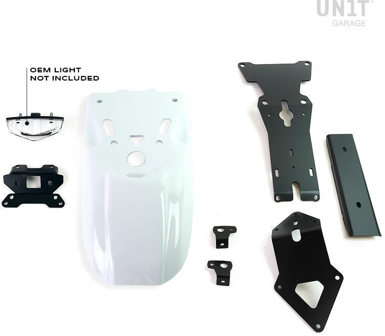 Unitgarage / ユニットガレージ Rear fender with license plate kit for the original headlight | 1651-1694