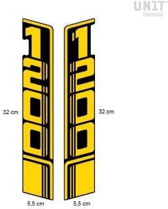 Unitgarage / ユニットガレージ Stickers 40th x nineT Paris dakar tank | 1695