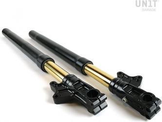 Unitgarage / ユニットガレージ Ohlins USD fork kit + Unitgarage / ユニットガレージ triple clamp | 2904black-std