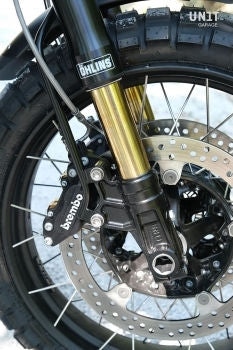 Unitgarage / ユニットガレージ Ohlins USD fork kit + Unitgarage / ユニットガレージ triple clamp | 2904black-std