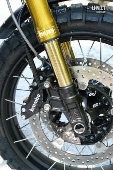 Unitgarage / ユニットガレージ Ohlins USD fork kit + Unitgarage / ユニットガレージ triple clamp | 2904gold-std