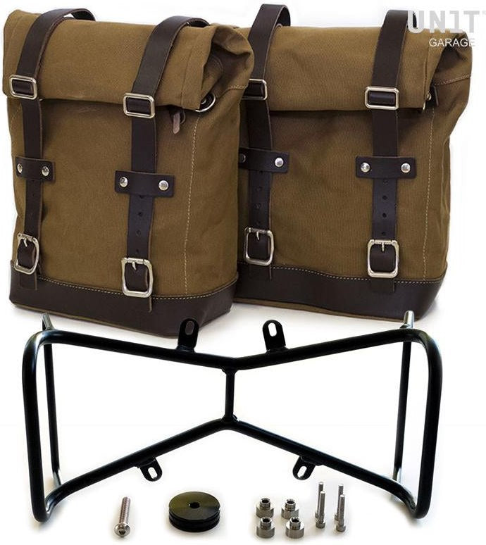 Unitgarage / ユニットガレージ Two Side Panniers Canvas + Symmetrical Double Subframe NineT | 2xU001-1632-A2