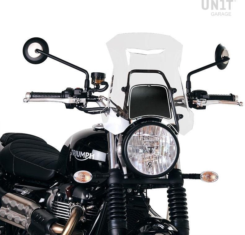 Unitgarage / ユニットガレージ Windshield with GPS support for Triumph Street series | 3141