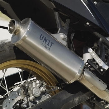 Unitgarage / ユニットガレージ Black Exhaust with visible welding Ténéré 700 | 3205Tit-BL
