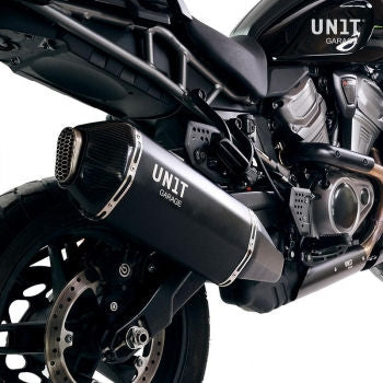 Unitgarage / ユニットガレージ HD Pan America Titanium Black exhaust With OEM cover | 3300-with-oem-cover