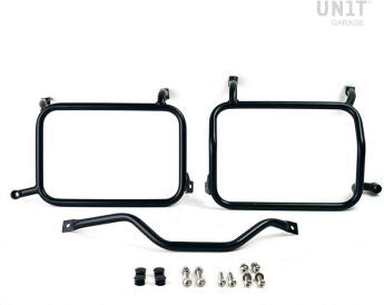 Unitgarage / ユニットガレージ Inox Subframes for Atlas aluminum side panniers HD Pan America | 3306-BL