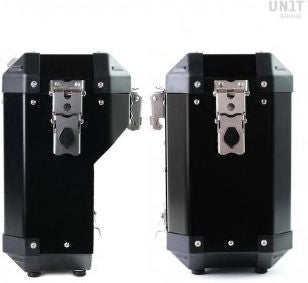Unitgarage / ユニットガレージ Pair of aluminium Panniers Atlas 40L+34L | AL1C-BL