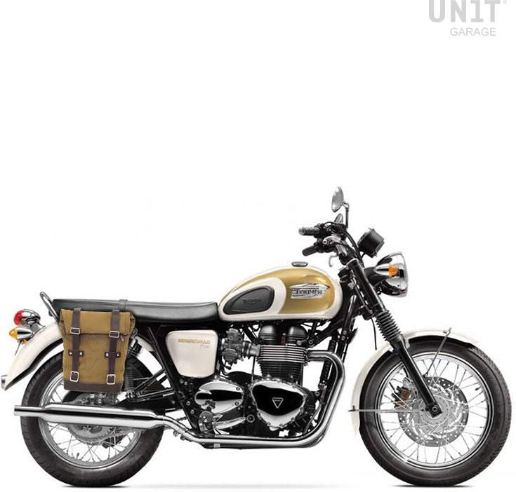Unitgarage / ユニットガレージ Side Pannier Canvas + Right Subframe Triumph T100 Bonneville (2001-2016) | U001-1005DX