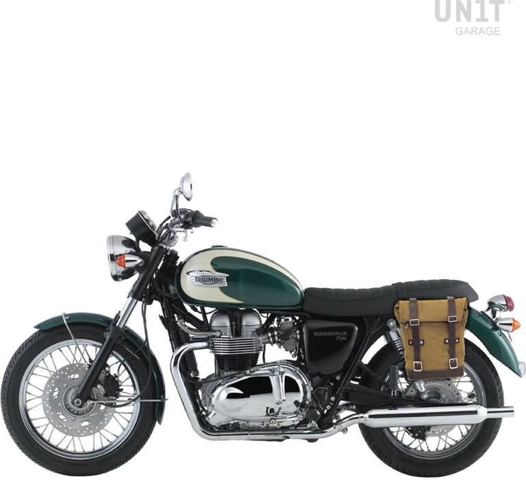 Unitgarage / ユニットガレージ Side Pannier Canvas + Left Subframe Triumph Bonneville T100 (2001-2016) | U001-1005SX