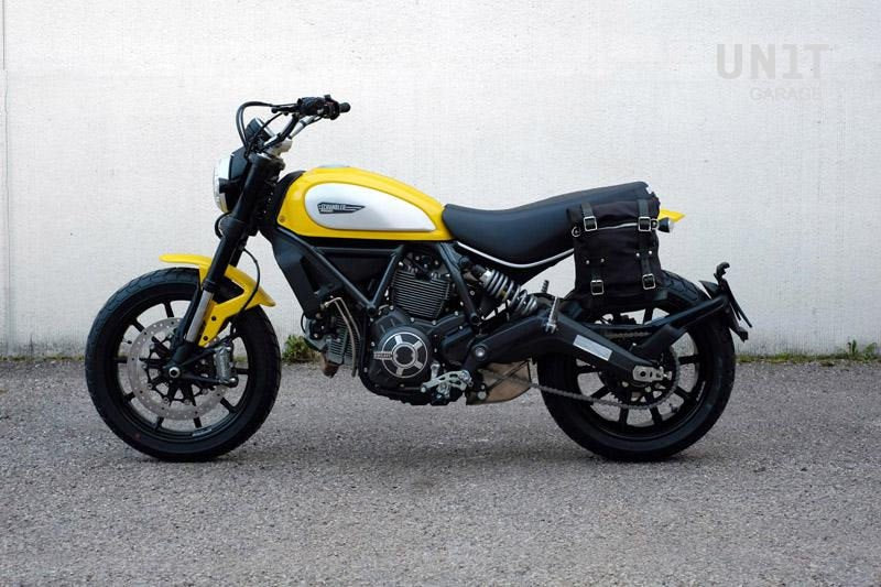 Unitgarage / ユニットガレージ Side Pannier Canvas + Subframe Ducati Scrambler Series | U001-1007