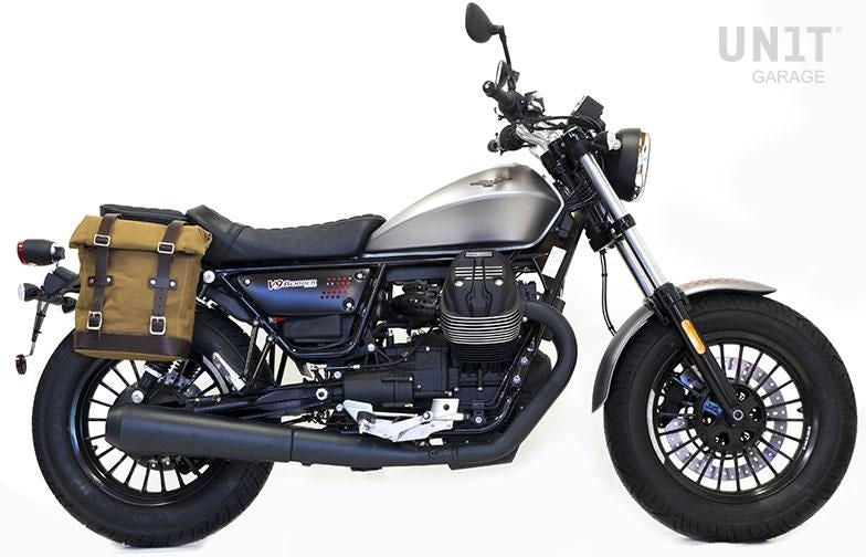 Unitgarage / ユニットガレージ Side Pannier Canvas + Right Subframe Guzzi V9 Bobber | U001-2250DX