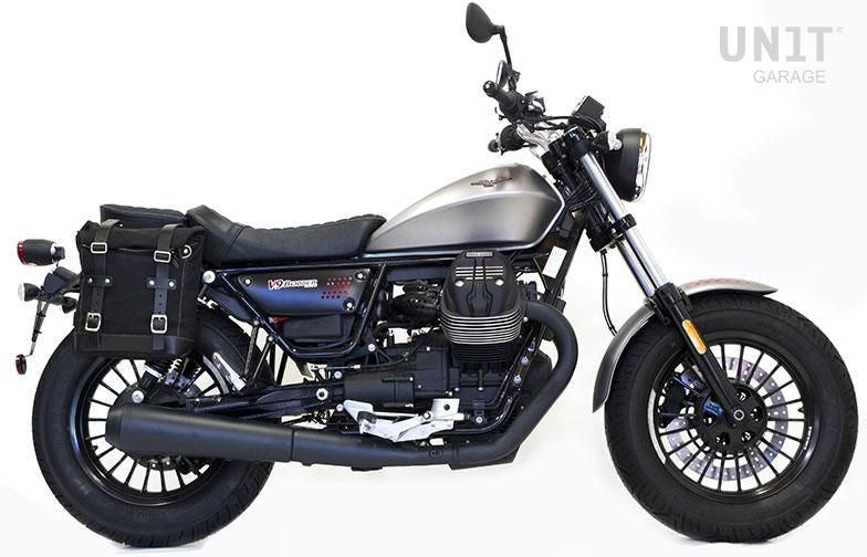 Unitgarage / ユニットガレージ Side Pannier Canvas + Right Subframe Guzzi V9 Bobber | U001-2250DX