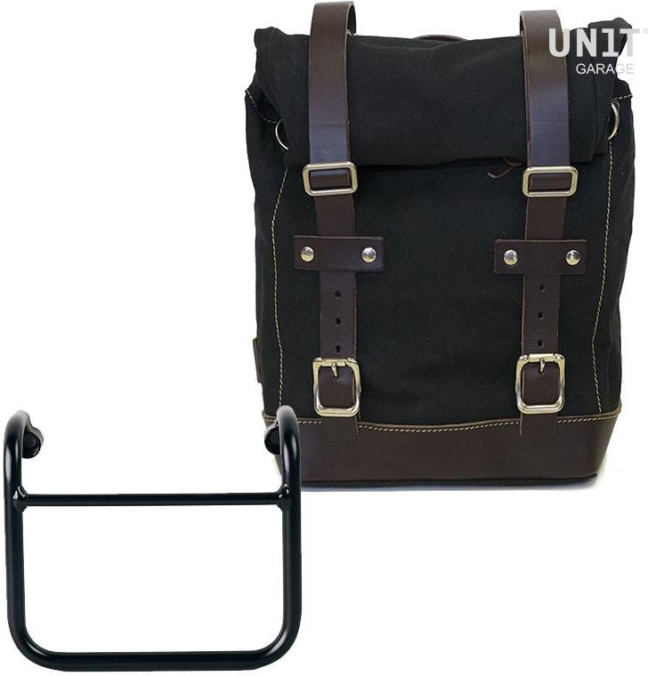 Unitgarage / ユニットガレージ Side Pannier Canvas + Subframe R18 for Straight pipe exhaust | U001-3400