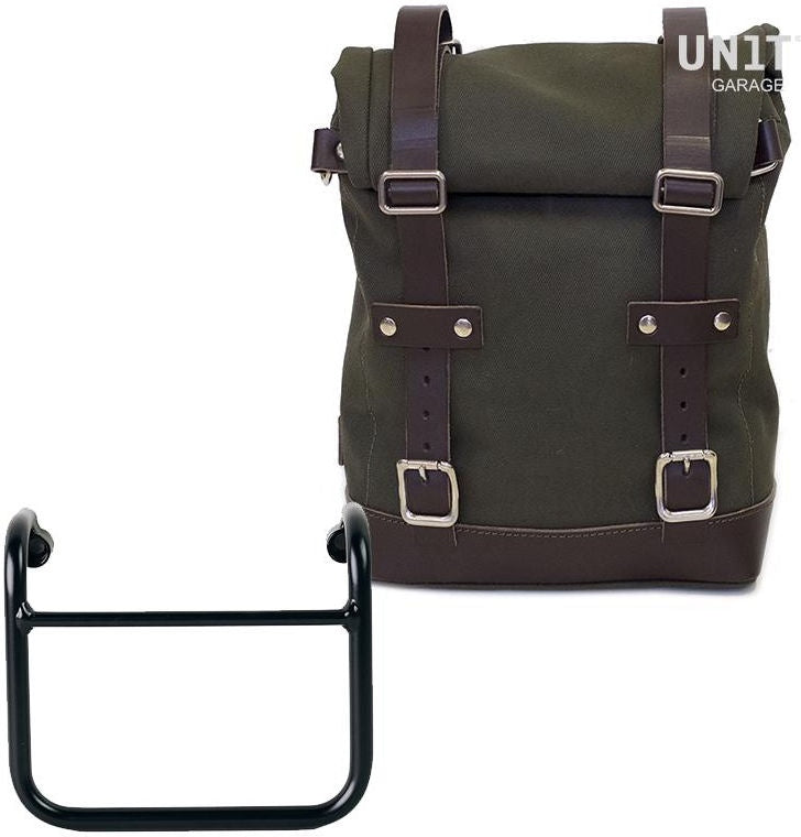 Unitgarage / ユニットガレージ Side Pannier Canvas + Subframe R18 for Straight pipe exhaust | U001-3400