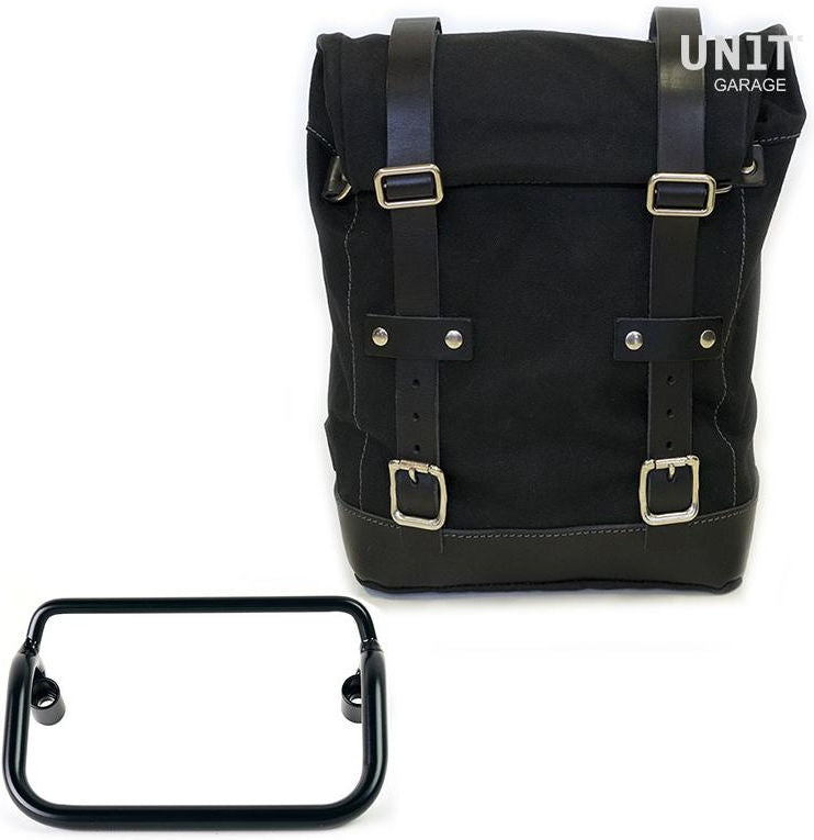 Unitgarage / ユニットガレージ Side Pannier Canvas + R18 frame for Fishtail exhaust | U001-3401