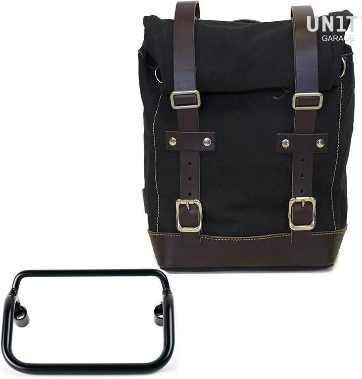 Unitgarage / ユニットガレージ Side Pannier Canvas + R18 frame for Fishtail exhaust | U001-3401