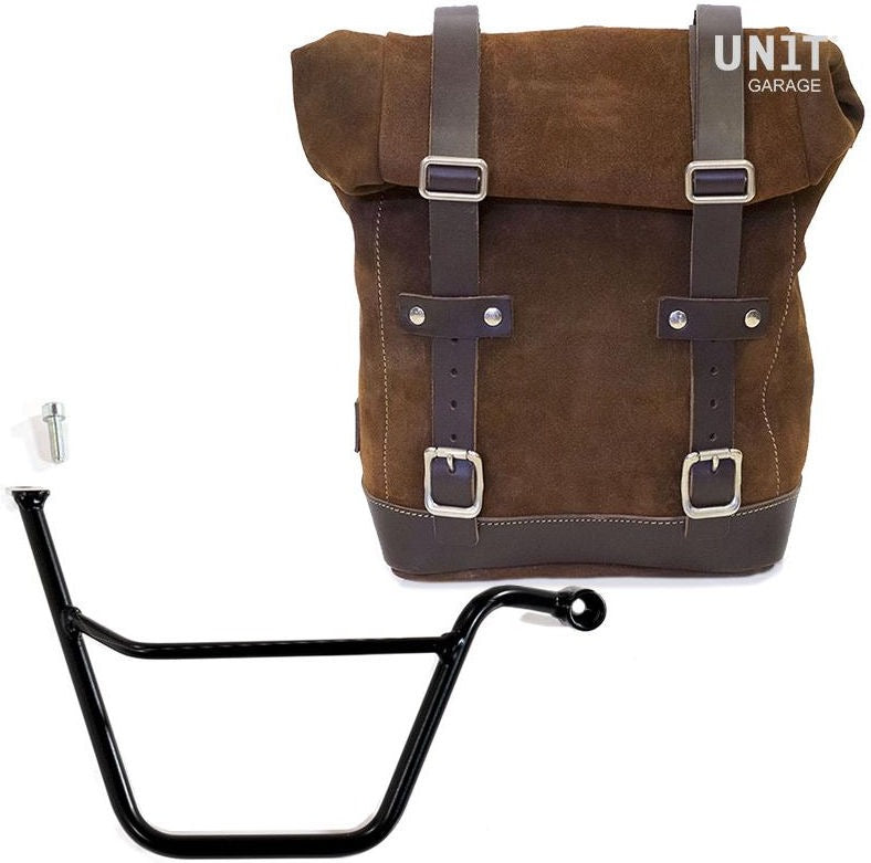 Unitgarage / ユニットガレージ Waxed Suede Side Pannier + Right Subframe Triumph T100 Bonneville (2001-2016) | U002-1005DX