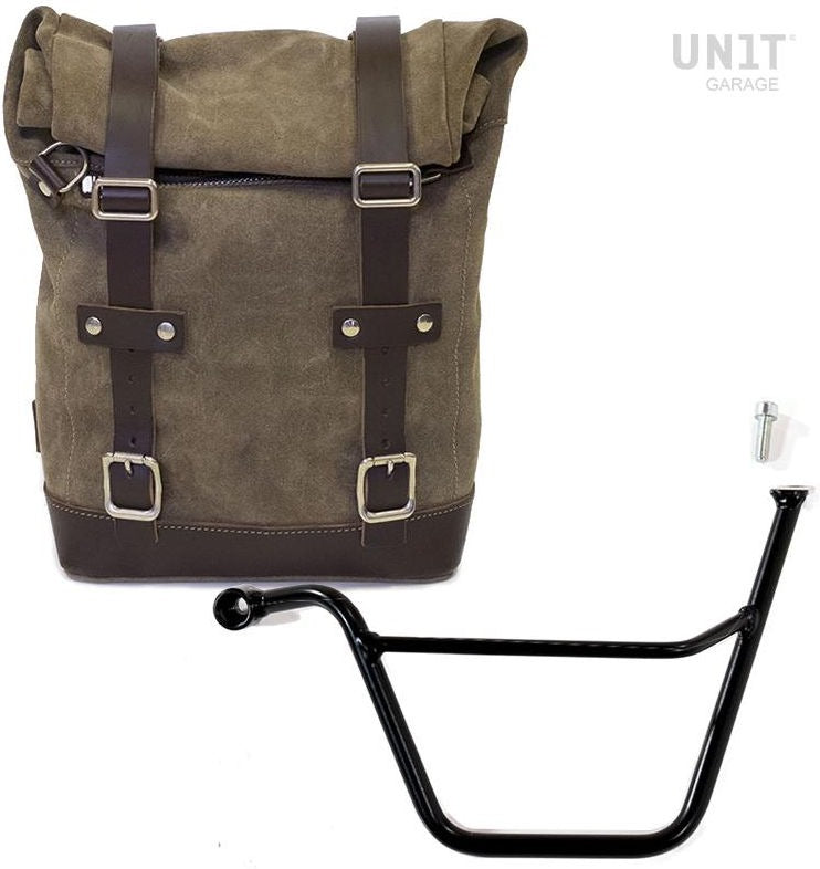 Unitgarage / ユニットガレージ Waxed Suede Side Pannier + Left Subframe Triumph Bonneville T100 (2001-2016) | U002-1005SX