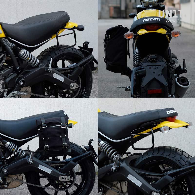 Unitgarage / ユニットガレージ Waxed Suede Side Pannier + Subframe Ducati Scrambler Series | U002-1007