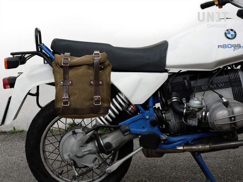 Unitgarage / ユニットガレージ Waxed Suede Side Pannier + subframe R80 G/S | U002-1008