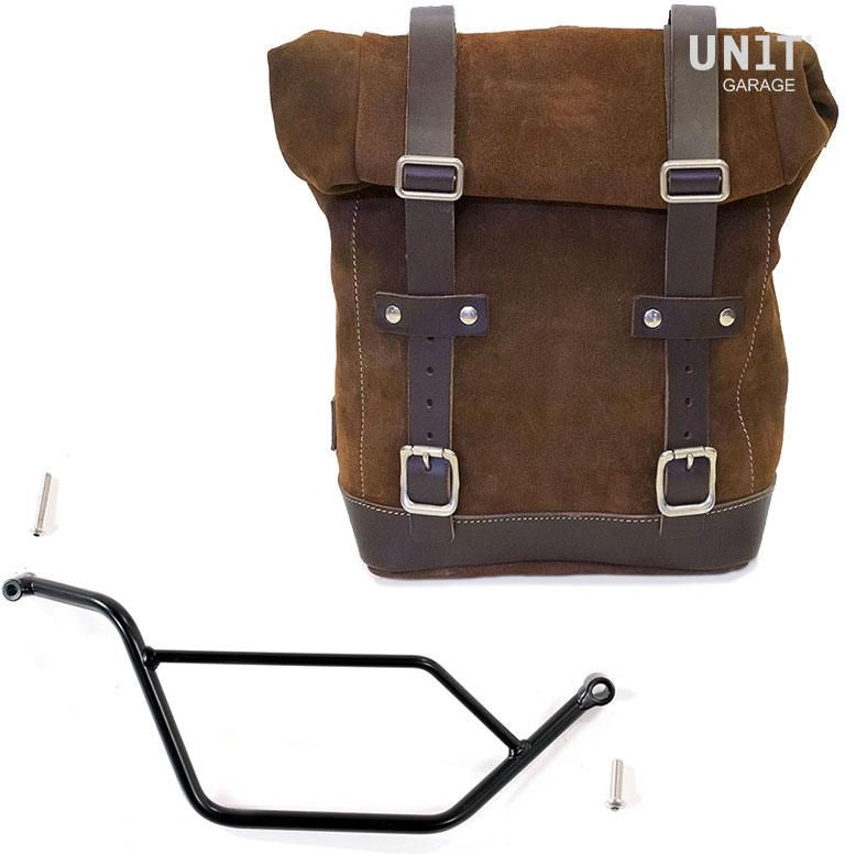 Unitgarage / ユニットガレージ Waxed suede Side Pannier + Subframe Bmw GS 850/1100/1150 e AD | U002-1524DX