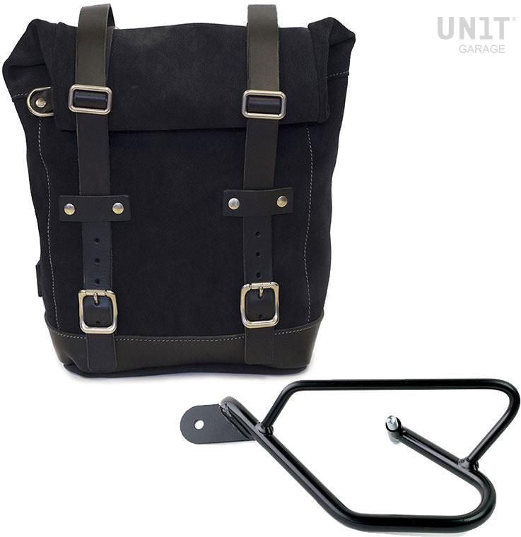 Unitgarage / ユニットガレージ Waxed Suede Side Pannier + Left Subframe Guzzi V9 Bobber | U002-2250SX