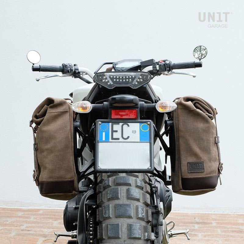 Unitgarage / ユニットガレージ Waxed Suede Side Pannier + Left Subframe Yamaha SX | U002-2504SX