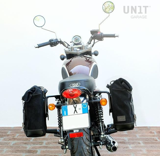 Unitgarage / ユニットガレージ Waxed Suede Side Pannier + Left Subframe Mash | U002-2600SX