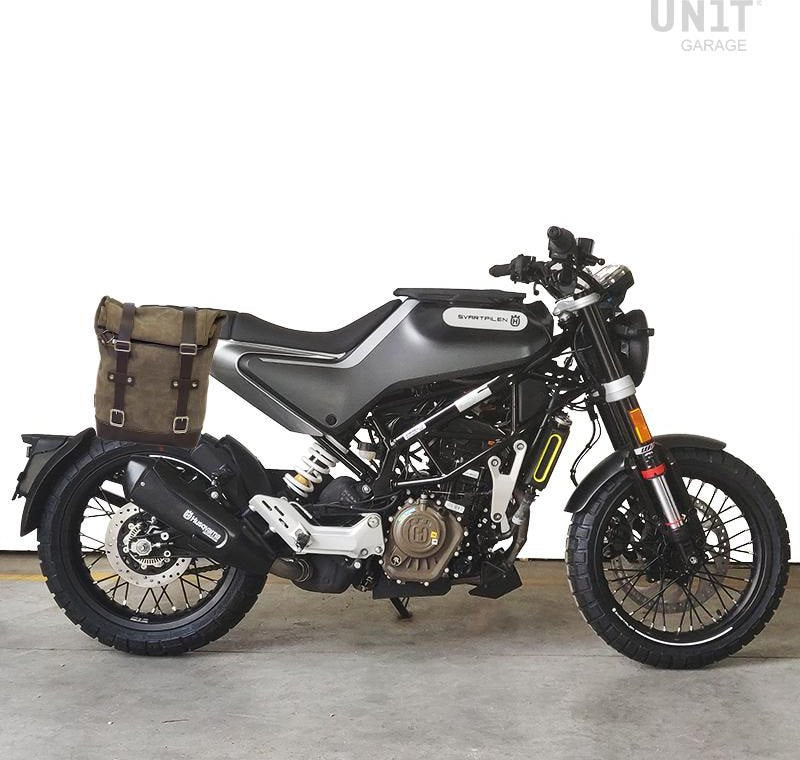 Unitgarage / ユニットガレージ Waxed Suede Side Pannier + Right Subframe husqvarna 200 (2020 until now) | U002-3003DX