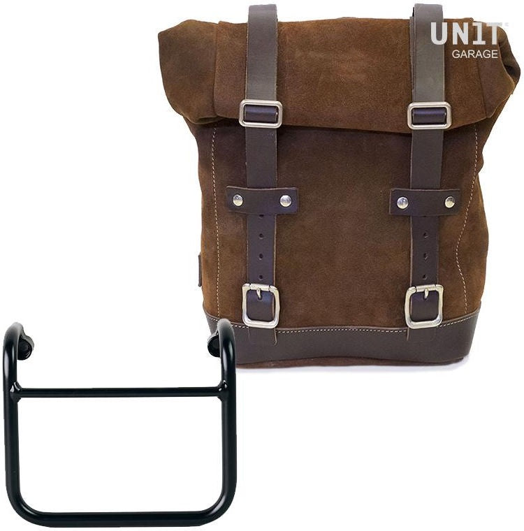 Unitgarage / ユニットガレージ Waxed suede Side Pannier + Subframe R18 for Straight pipe exhaust | U002-3400