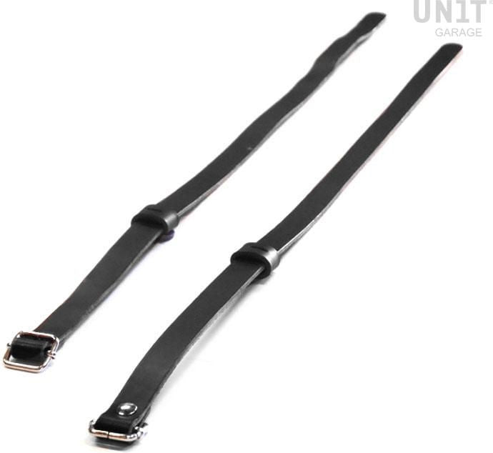Unitgarage / ユニットガレージ Pair of leather straps for luggage rack | U010