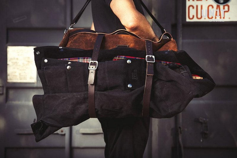 Unitgarage / ユニットガレージ Duffle Bag Kalahari 25L Split Leather | U013