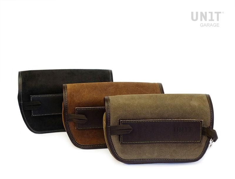 Unitgarage / ユニットガレージ Handlebar bag Sahara Split leather | U038