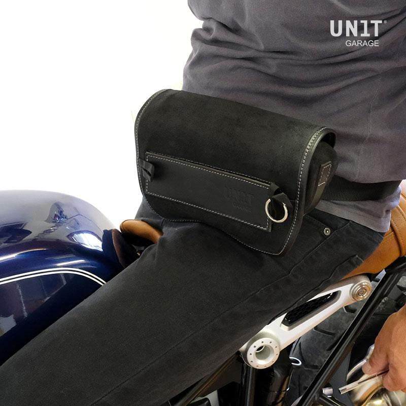 Unitgarage / ユニットガレージ Handlebar bag Sahara Split leather | U038
