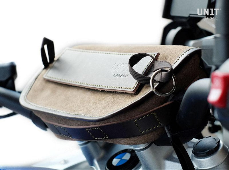 Unitgarage / ユニットガレージ Handlebar bag Sahara Split leather | U038